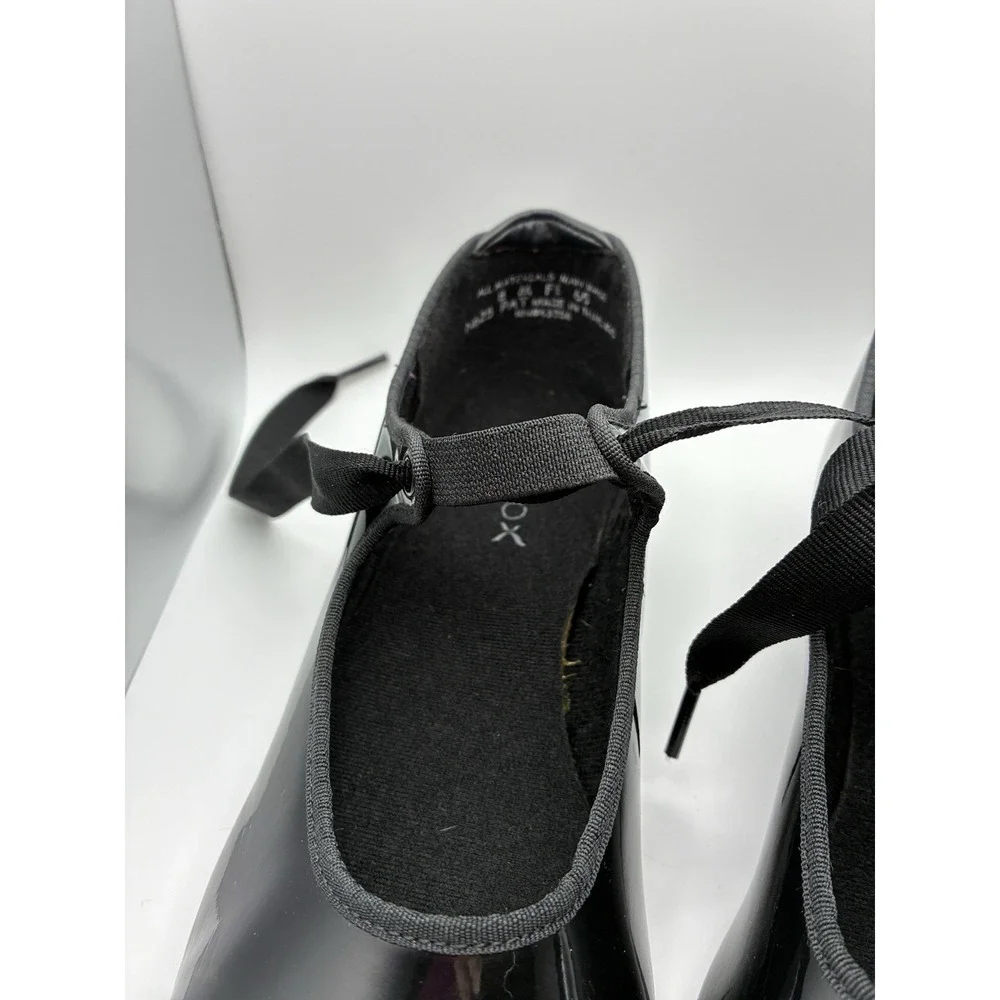 CAPEZIO  ~ JR. Tyette Tap Shoe ~ Adult ~ Size 8 M ~ Black Patent